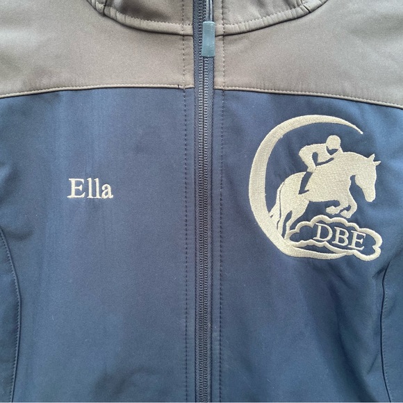 Ladies Custom embroidered zippered jacket (size Small) - Picture 3 of 16